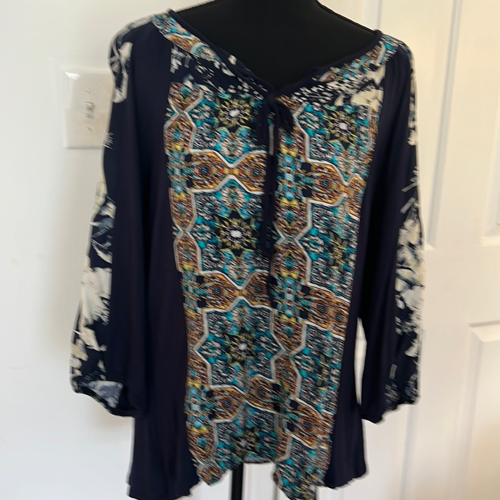 Fig & Flower long sleeved top